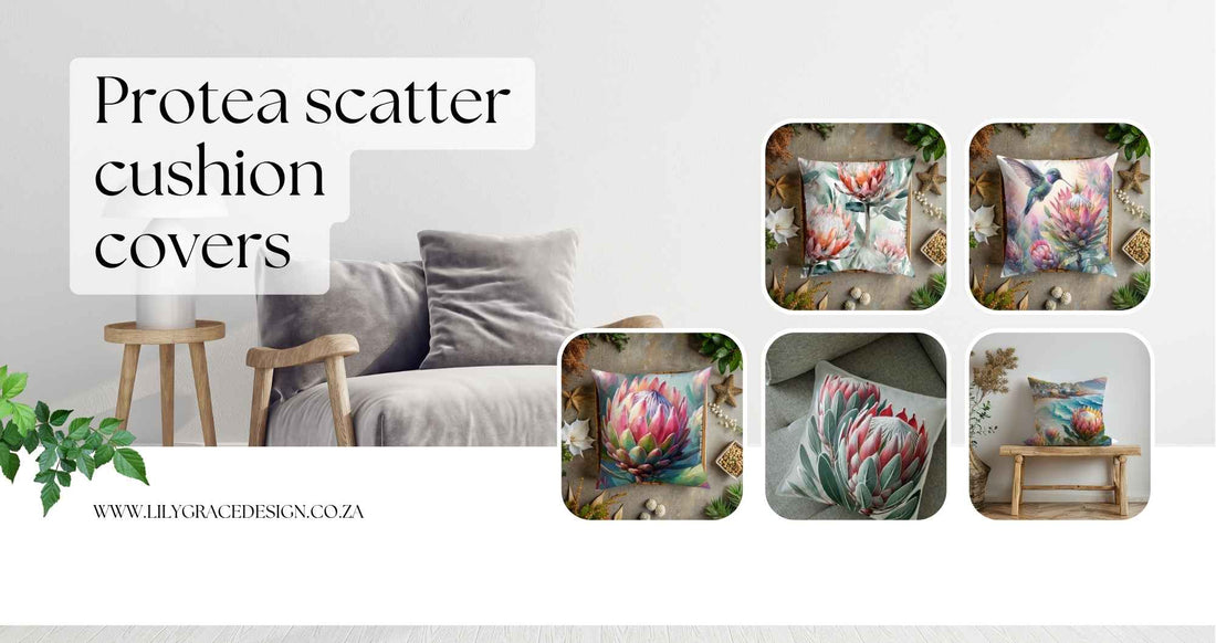 Protea scatter cushion covers