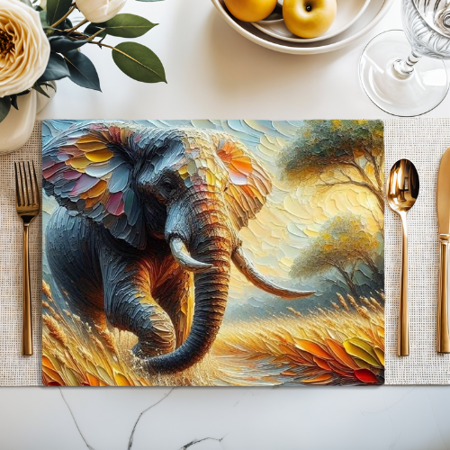 4 wildlife Recycled Felt placemats