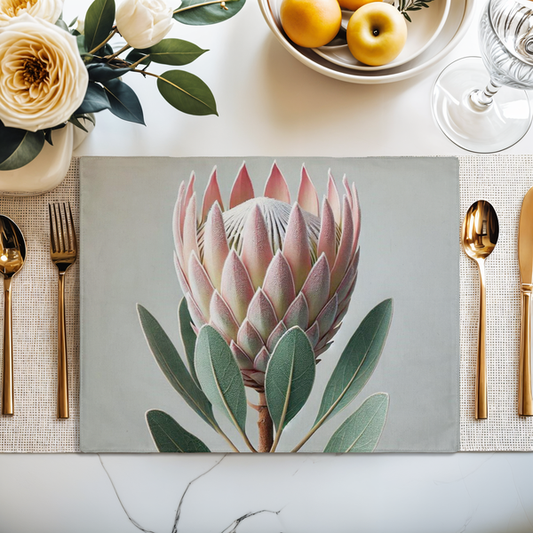Solitaire Protea Recycled Felt placemat