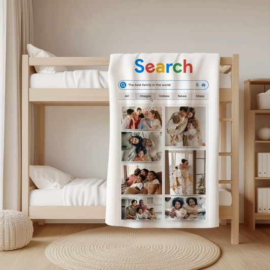 Custom Fleece Blankets. Family memory blanket