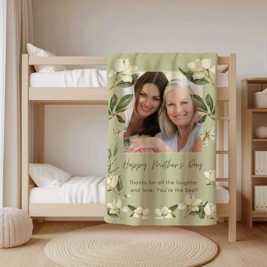 Mothers day message fleece blankets