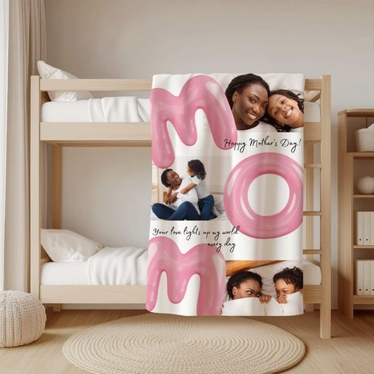 Mom Day gift fleece blankets