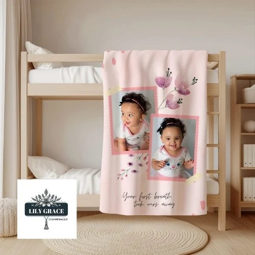 Baby Blanket with photos. Fleece blankets