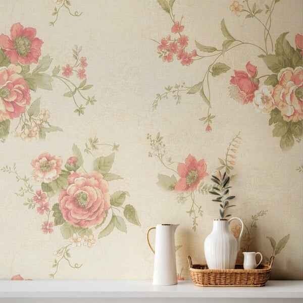 Antique roses Wallpaper