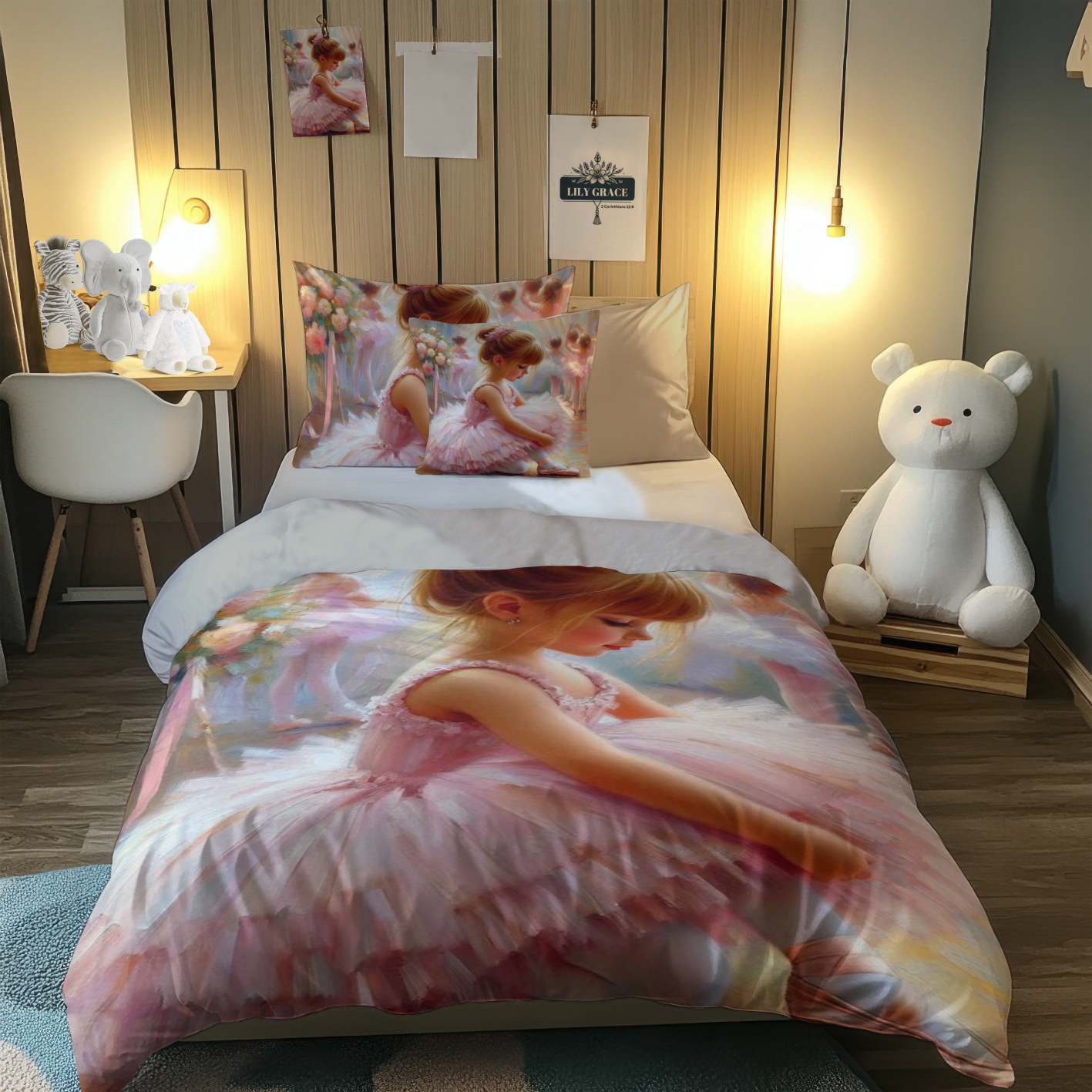 Tiny dancer 100% Cotton Duvet Set for kids