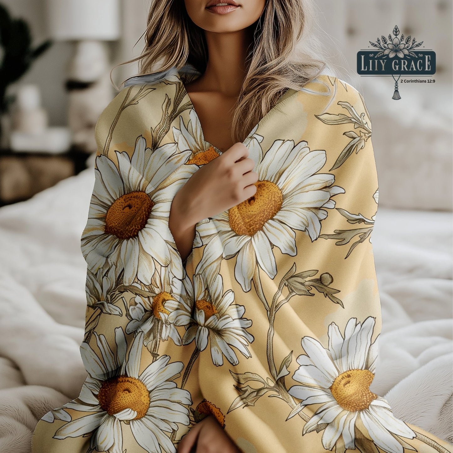 Meadow Daisy Fleece Blanket