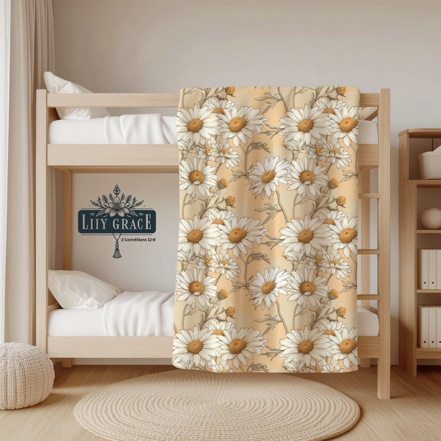 Meadow Daisy Fleece Blanket