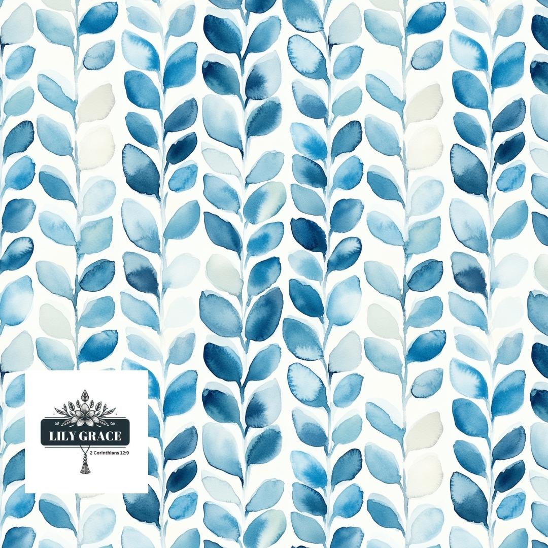 Beautiful blue and white coral fleece blanket