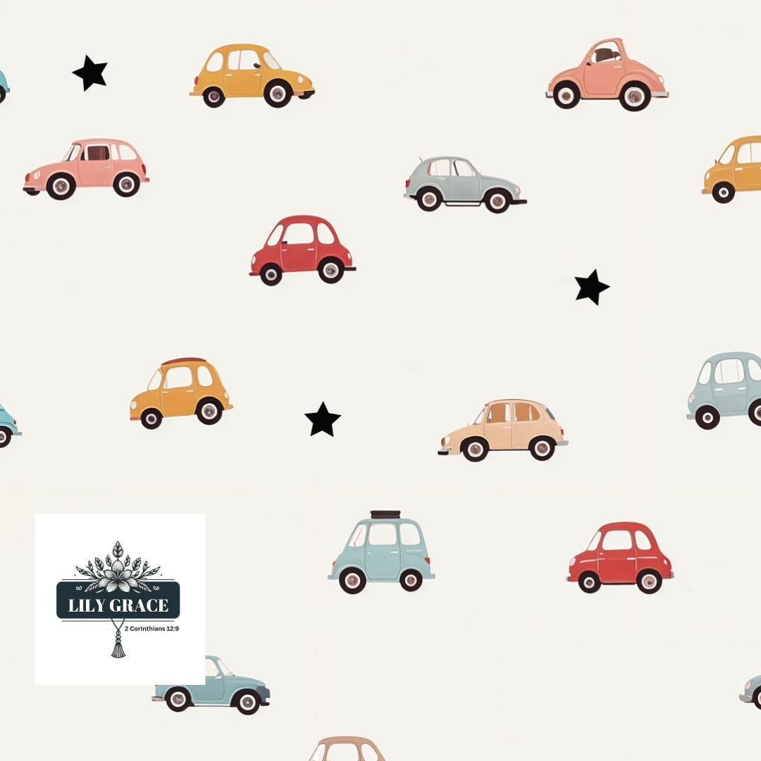 Tiny cars baby fleece blankets