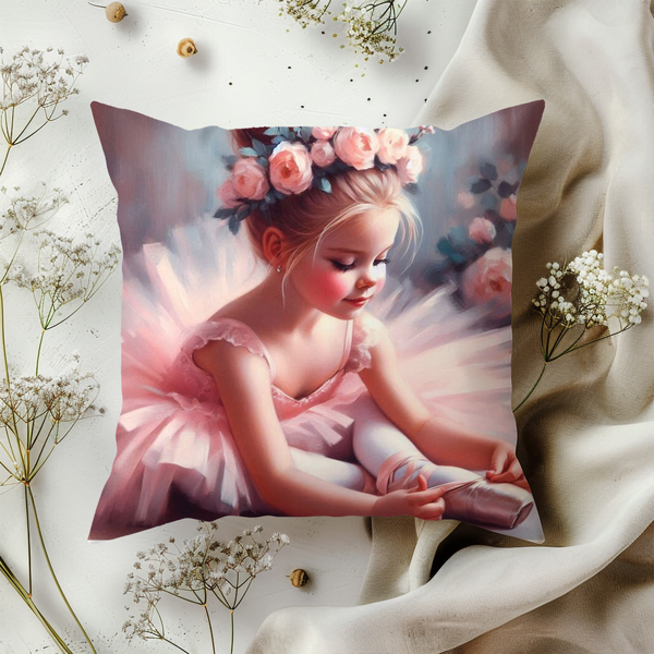 Ballet dreams cushion cover. Kids Bedding