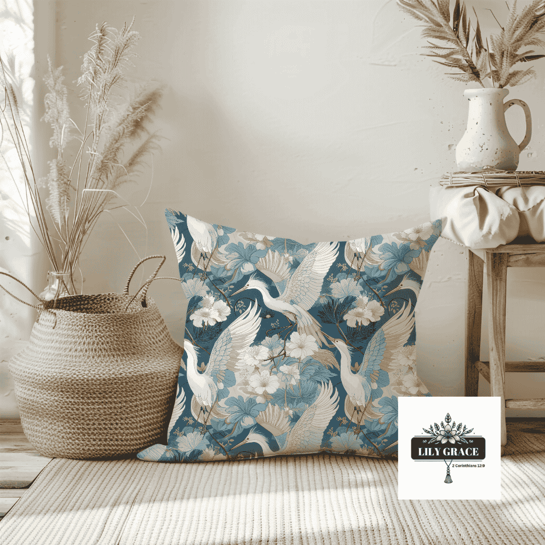Beautiful Blue and cream cushion covers