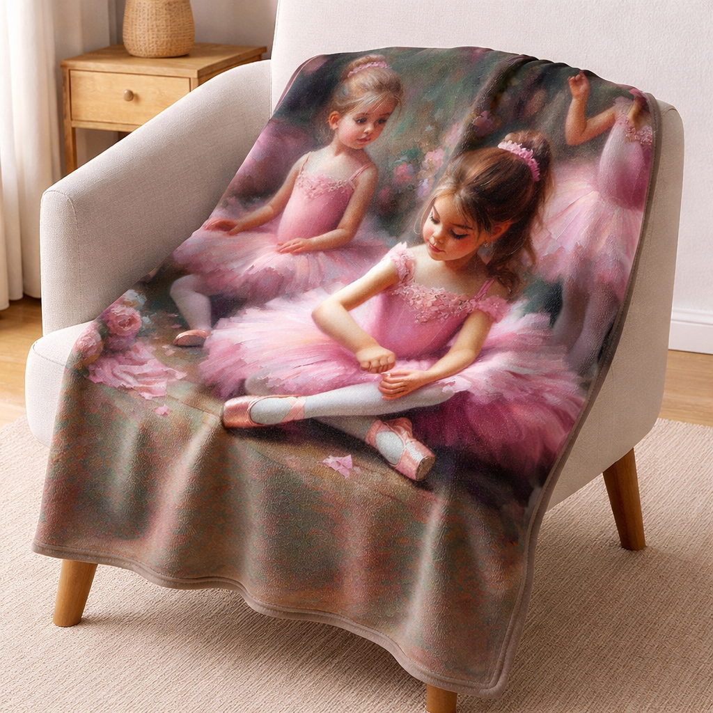 girls room blanket with ballerina print South Africa