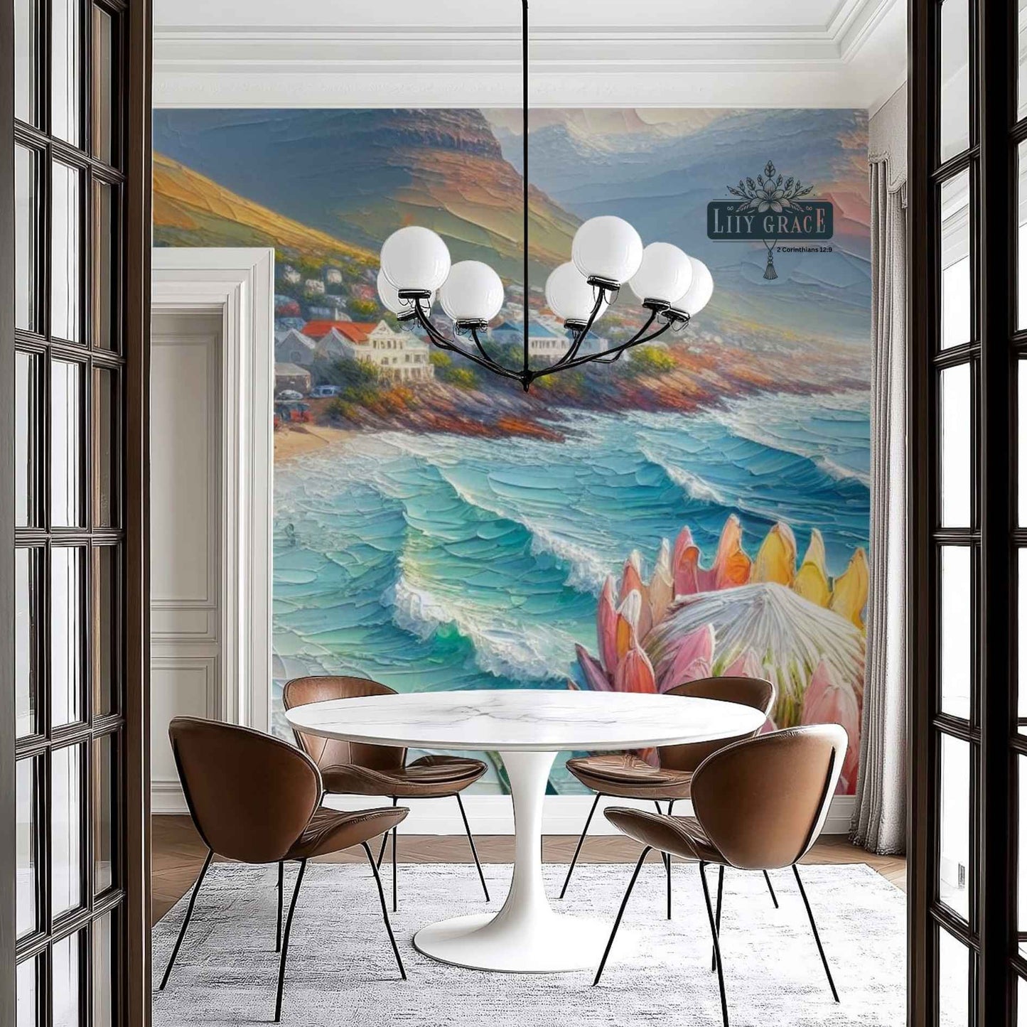 Protea beach wallpaper mural