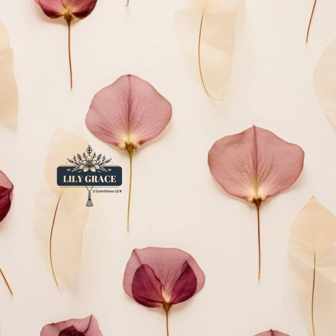 Pink flower petals on a beige background fleece blanket