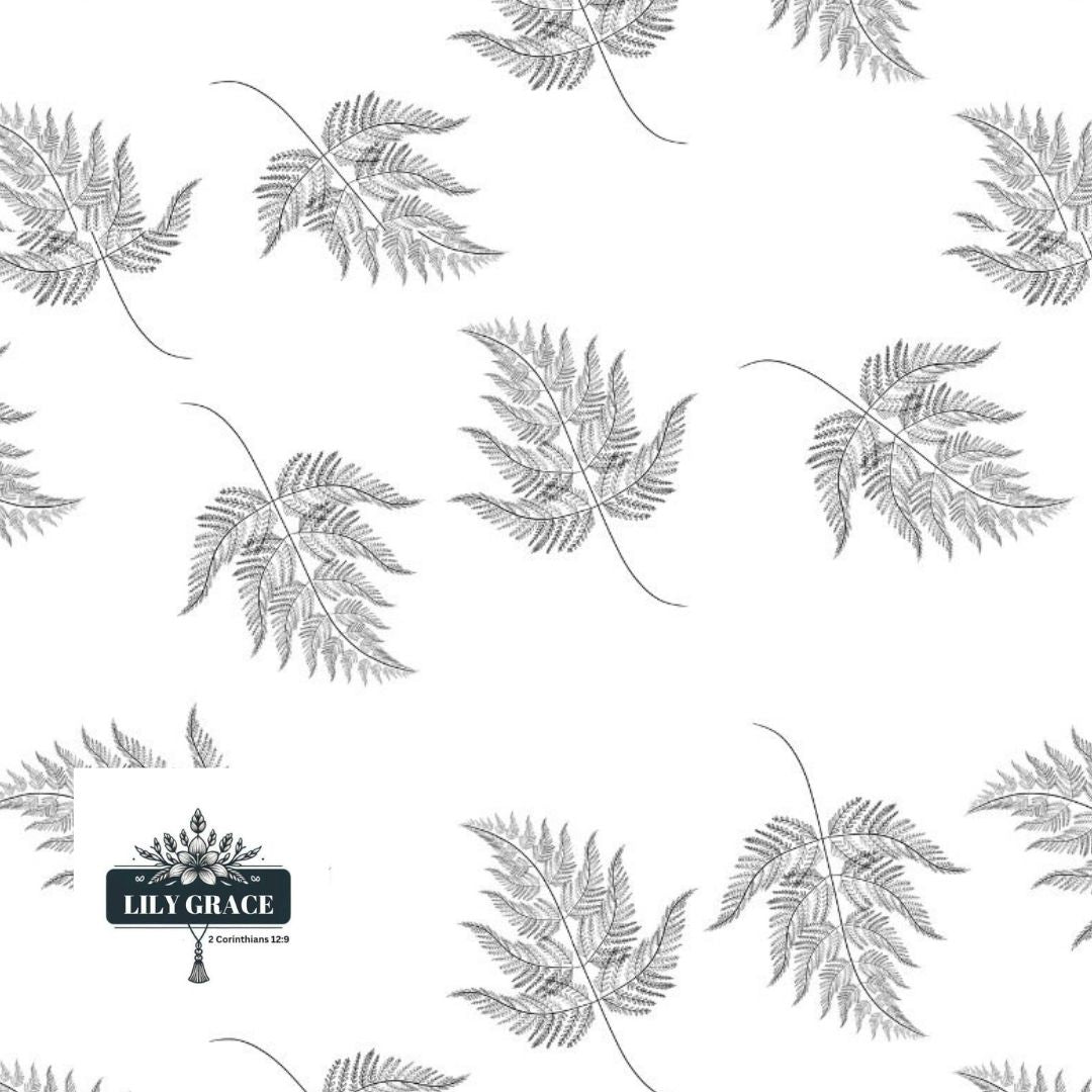 Leaf pattern soft fleece blanket