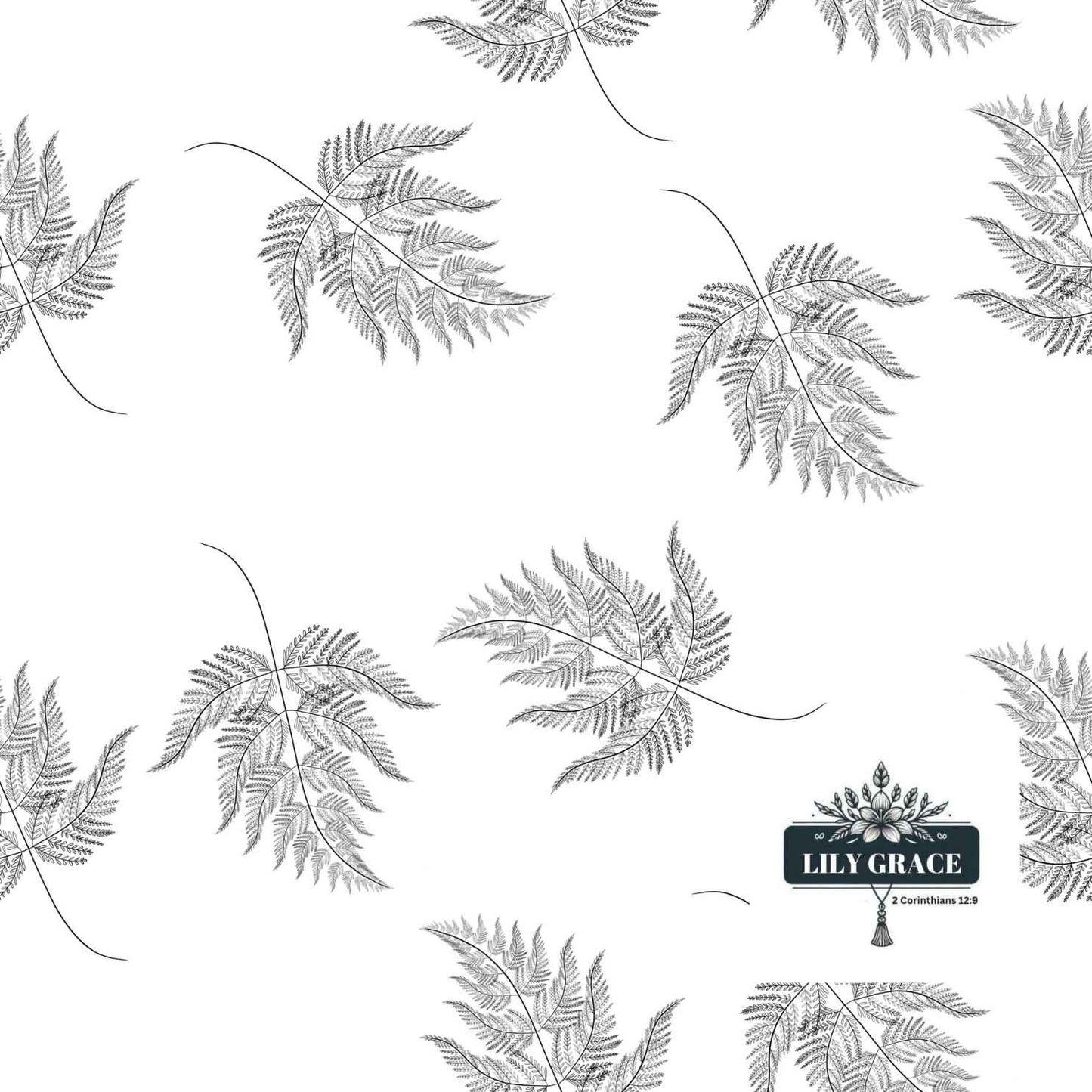 Fern garden Cotton Muslin Baby Blanket
