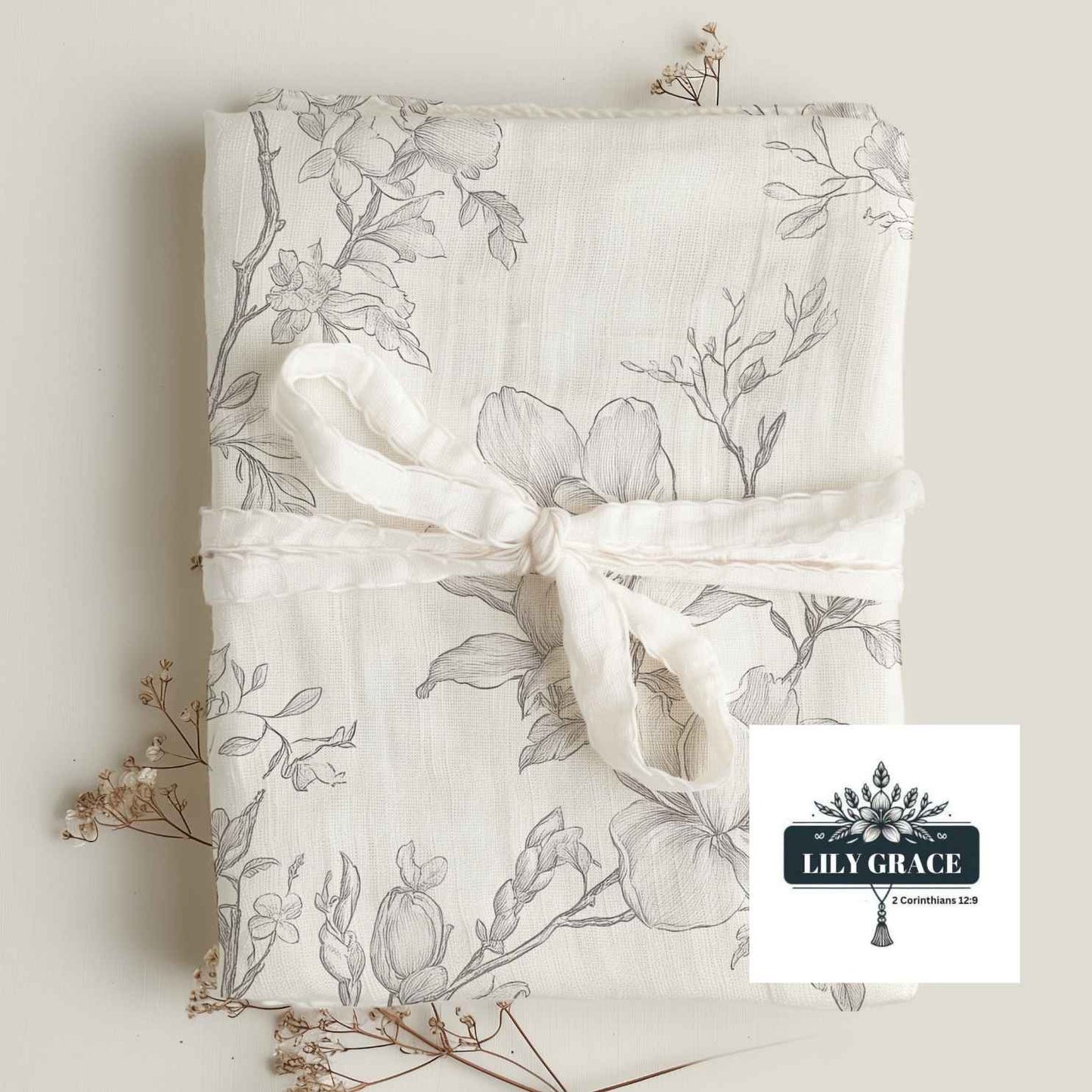 Magnolia Cotton Muslin Baby Blanket