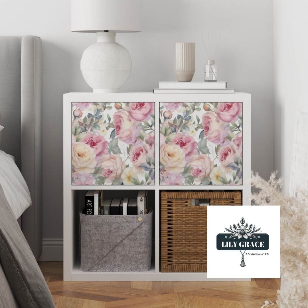 Pink Roses decoupage paper