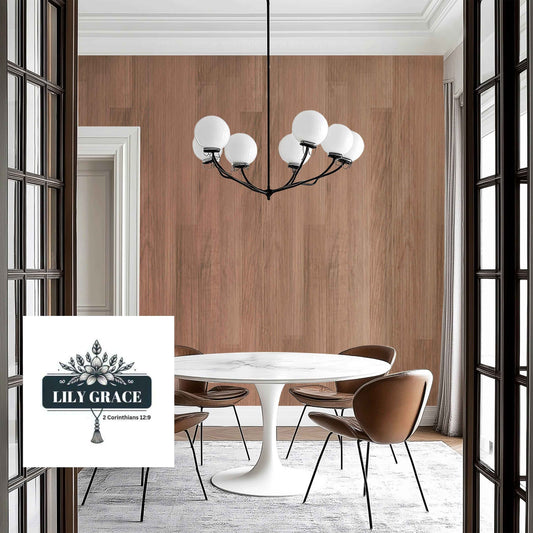 Modern Wood Panel Wallpaper – Ideal for Living Room Décor