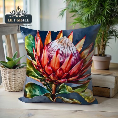 King Protea scatter cushion cover 45 x 45cm
