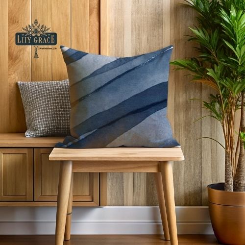 Ocean blue coral fleece blanket