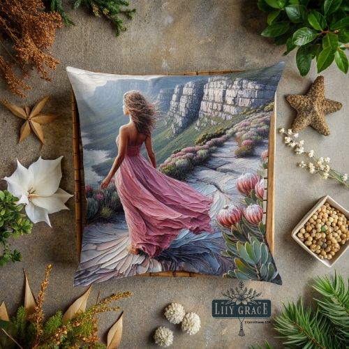 Scatter cushion covers cotton. Walk by Faith Christian gift