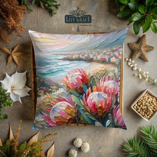 Seaside living scatter cushion cover 45 x 45cm