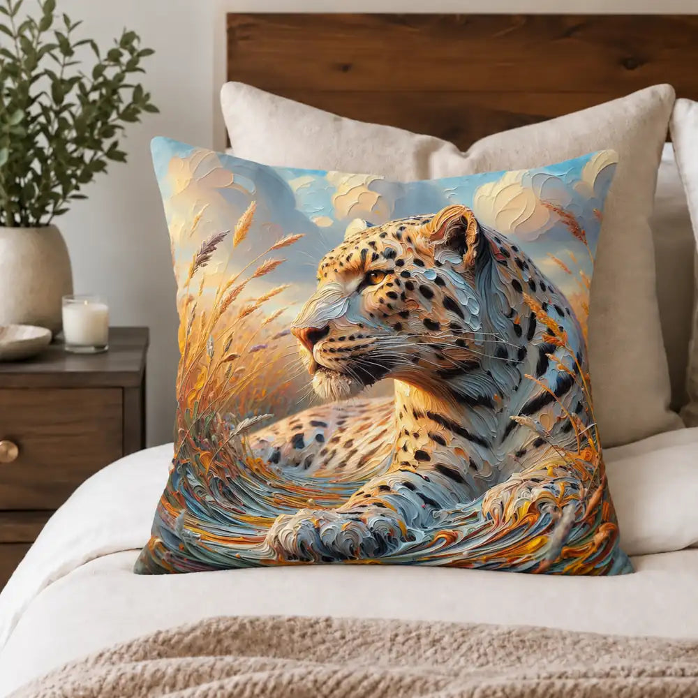 Leopard Velvet Scatter Cushion Cover | 45 × 45 cm
