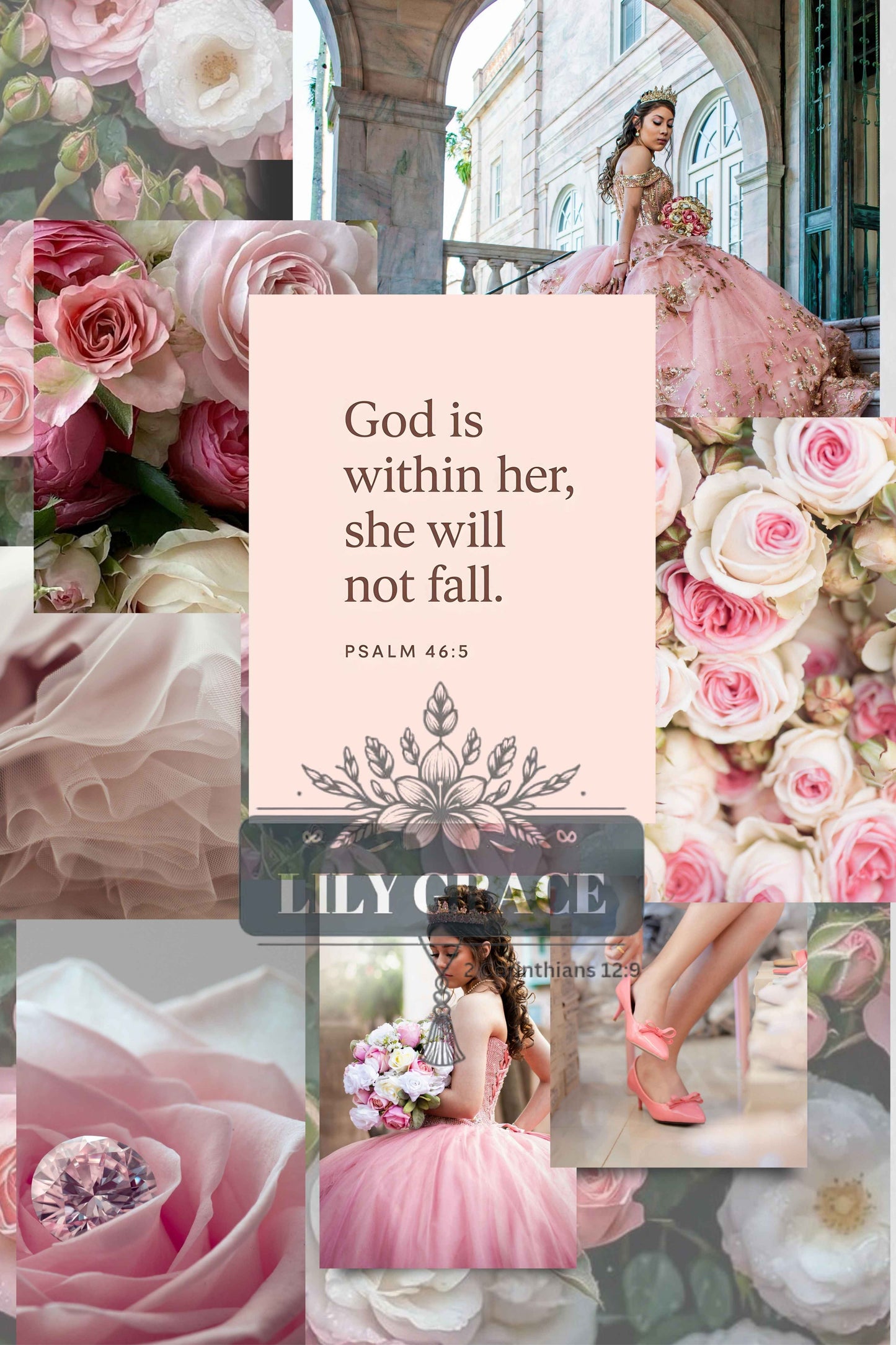 God is Within Her – Faith fleece Blanket and pink scatter cushion