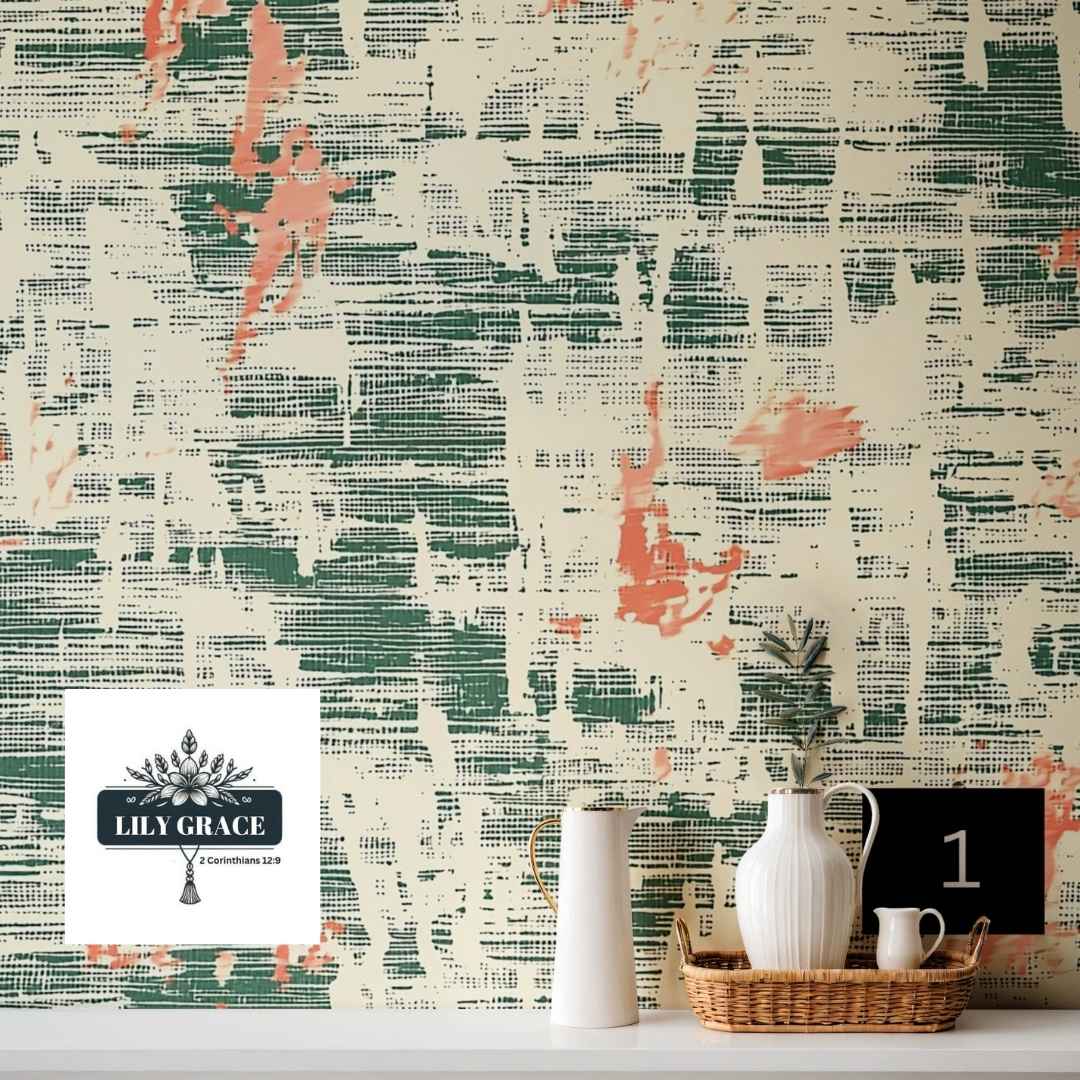 Modern Linen look wallpaper design