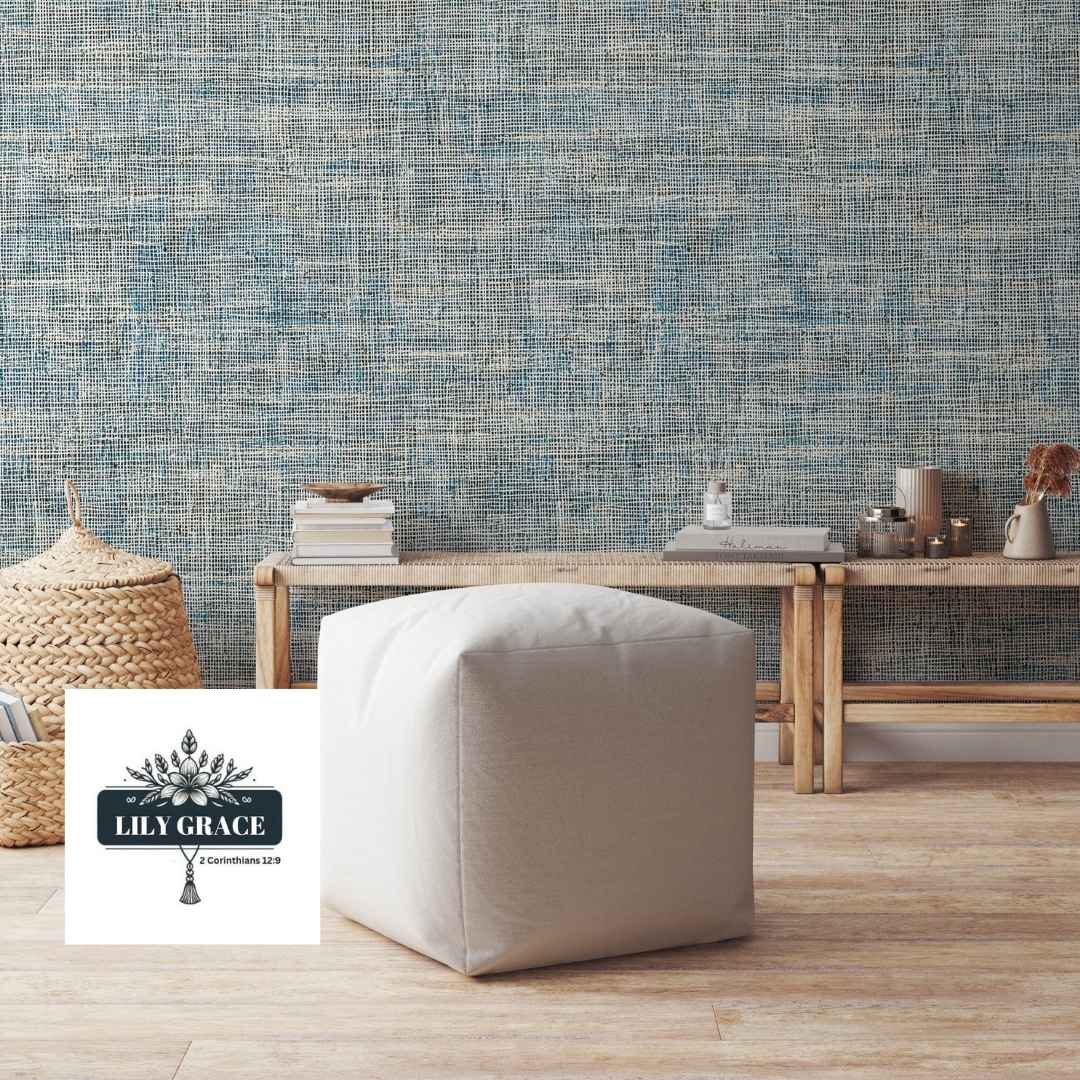 Statement Linen look wallpaper design