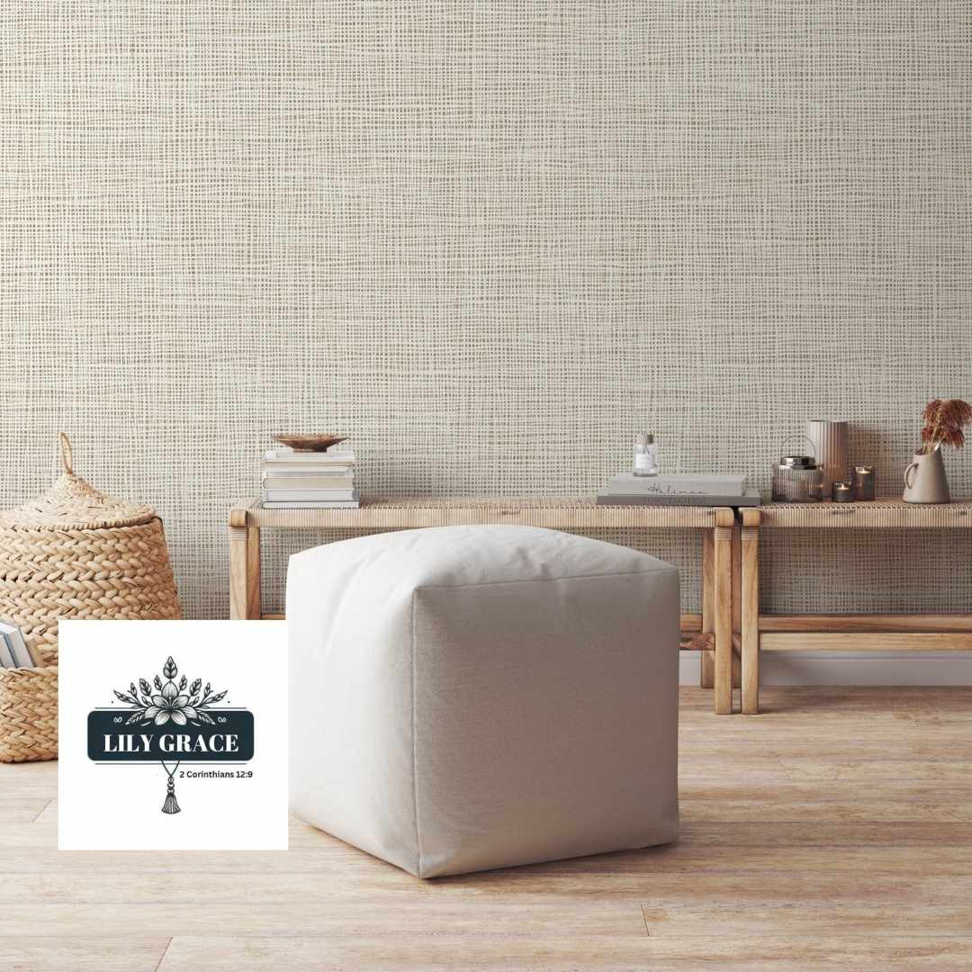 Soft Linen look wallpaper design