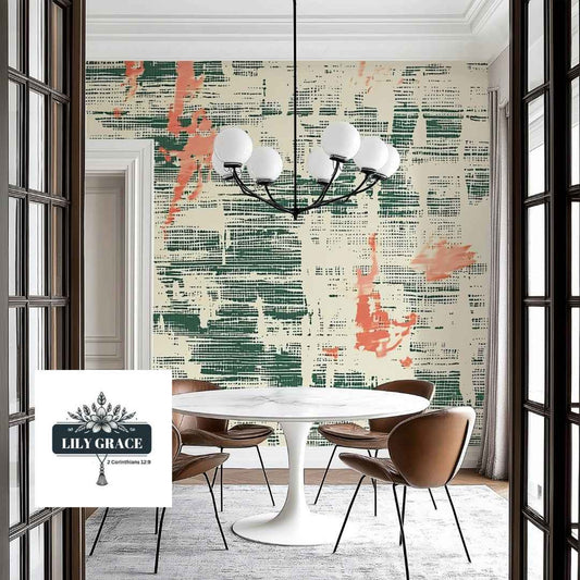 Modern Linen look wallpaper design