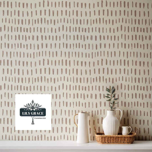 Serene Boho Pink Wallpaper for walls