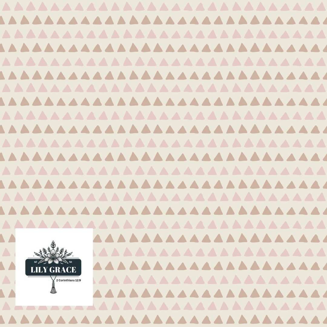 tri-angles Blush Pink Wallpaper for walls