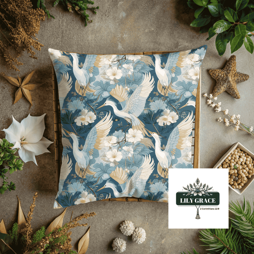 Beautiful Blue and cream cushion covers