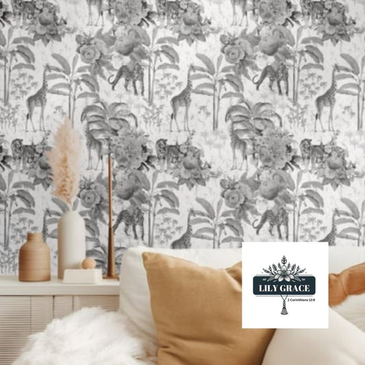 Black Rose & Wildlife Wallpaper