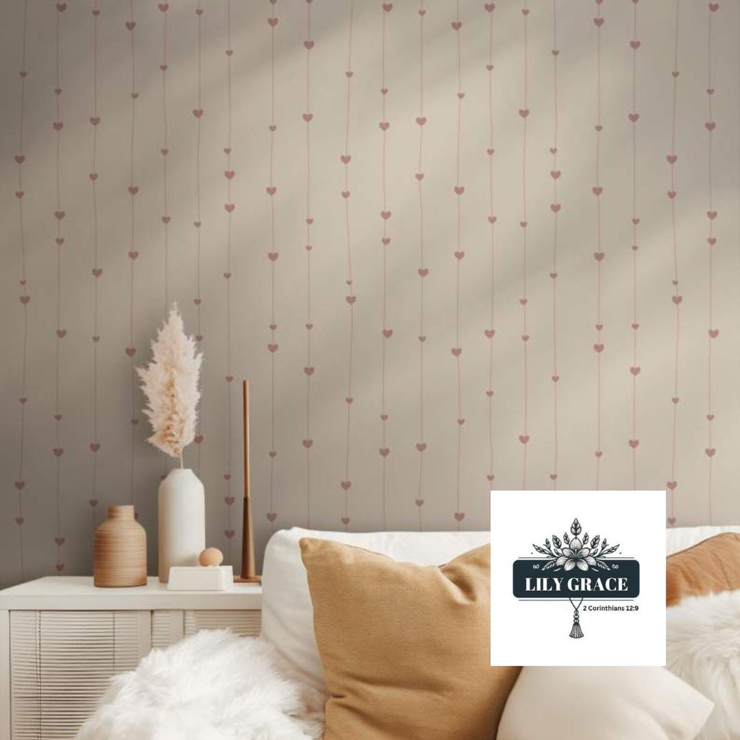 Hearts Pink Wallpaper