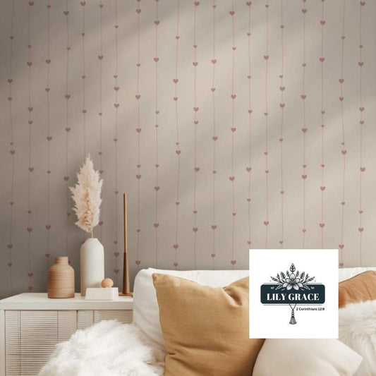 Hearts Pink Wallpaper
