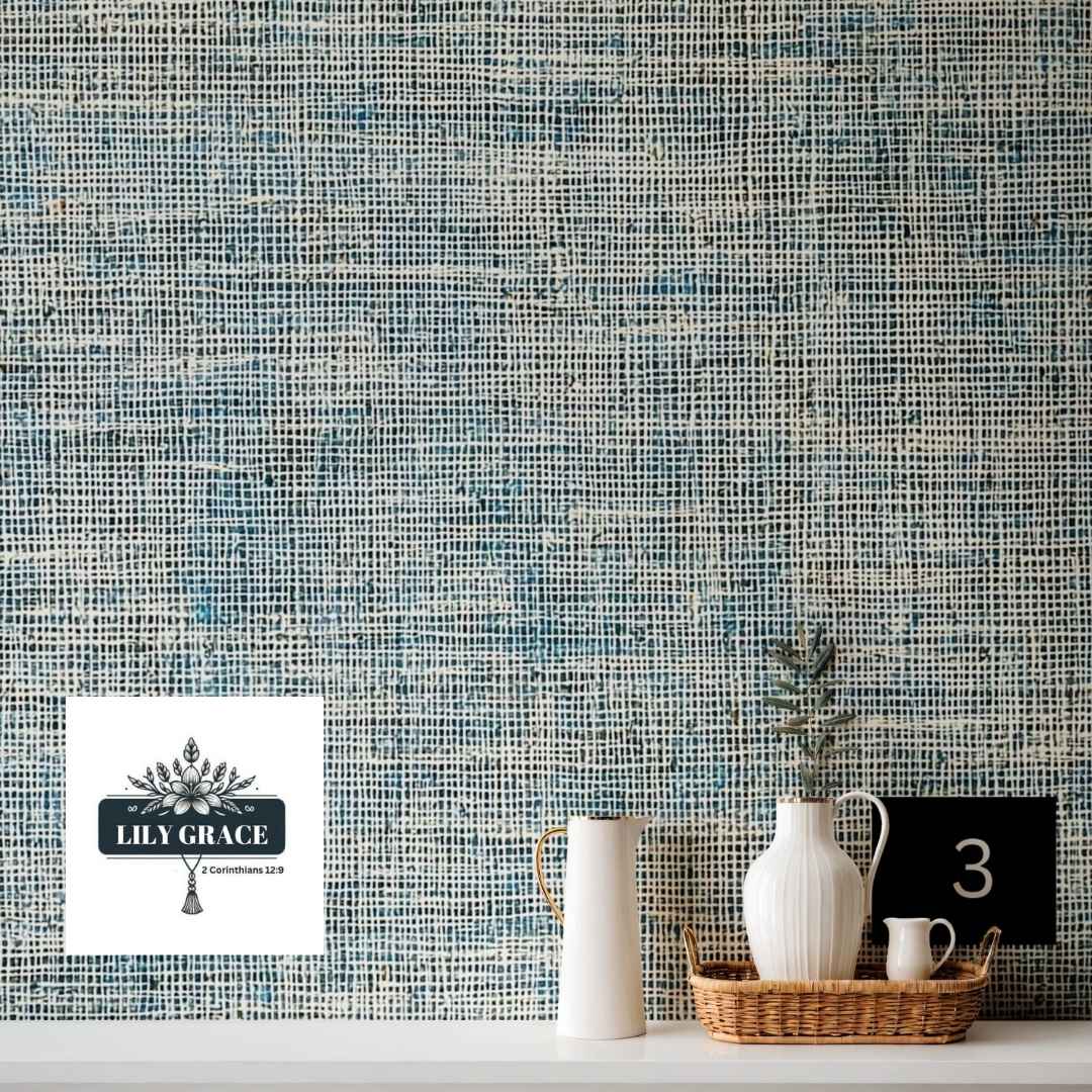 Statement Linen look wallpaper design