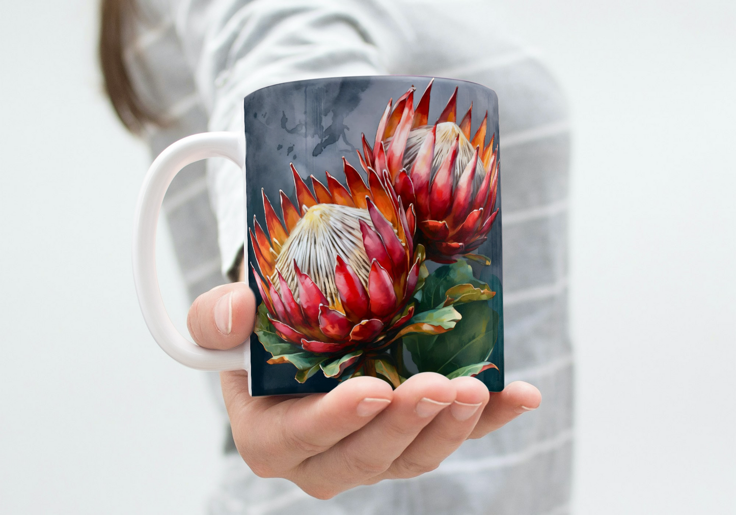 Twin King Protea coffee mug