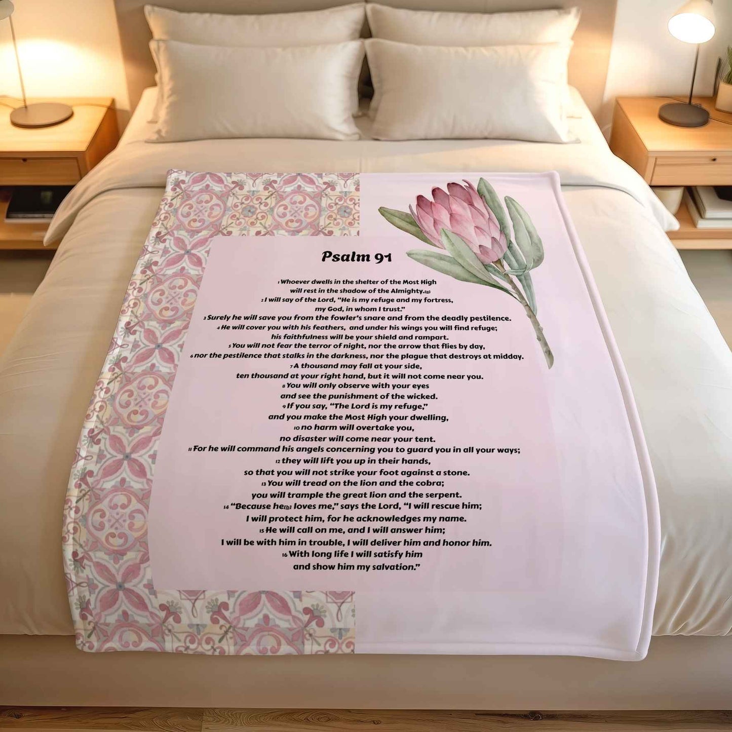 Psalm 91 Fleece blanket