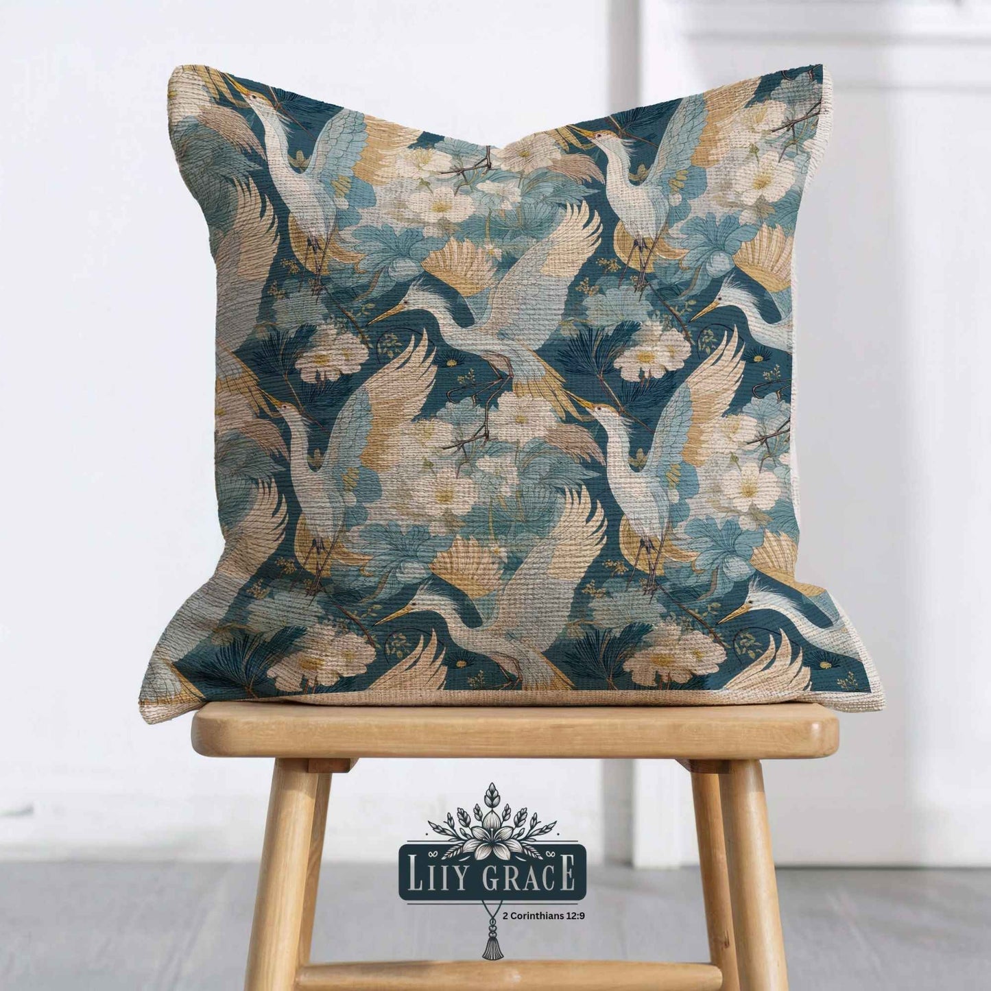 Blue Linen Texture scatter cushion covers set of 3