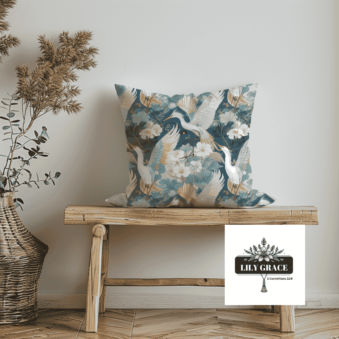 Beautiful Blue and cream cushion covers