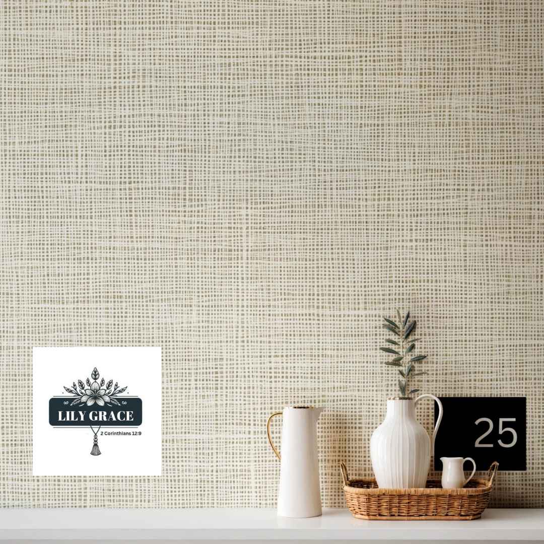 Soft Linen look wallpaper design