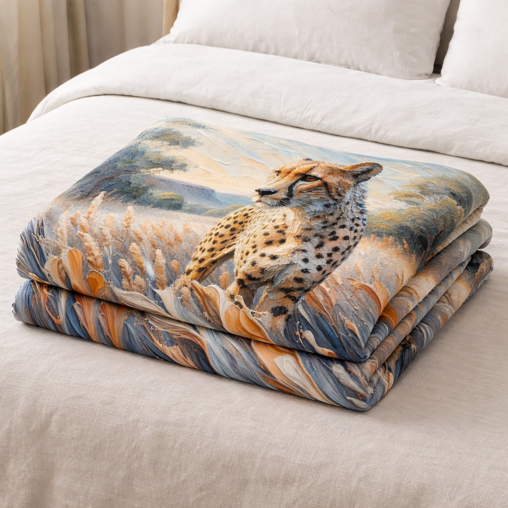 Cheetah fleece blankets . Animal Print Fleece Blanket
