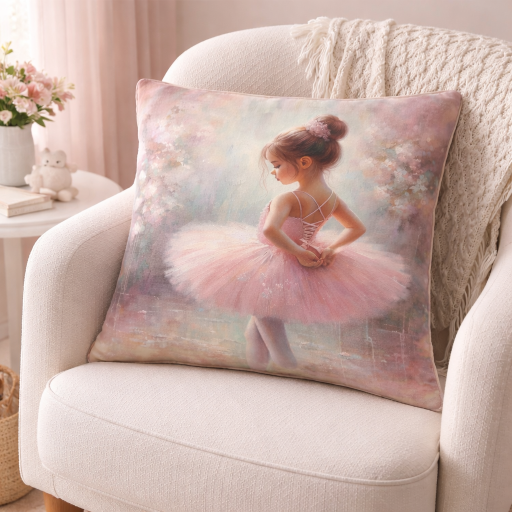 Ballerina scatter cushion cover on chair girls ballet bedroom decor South Africa