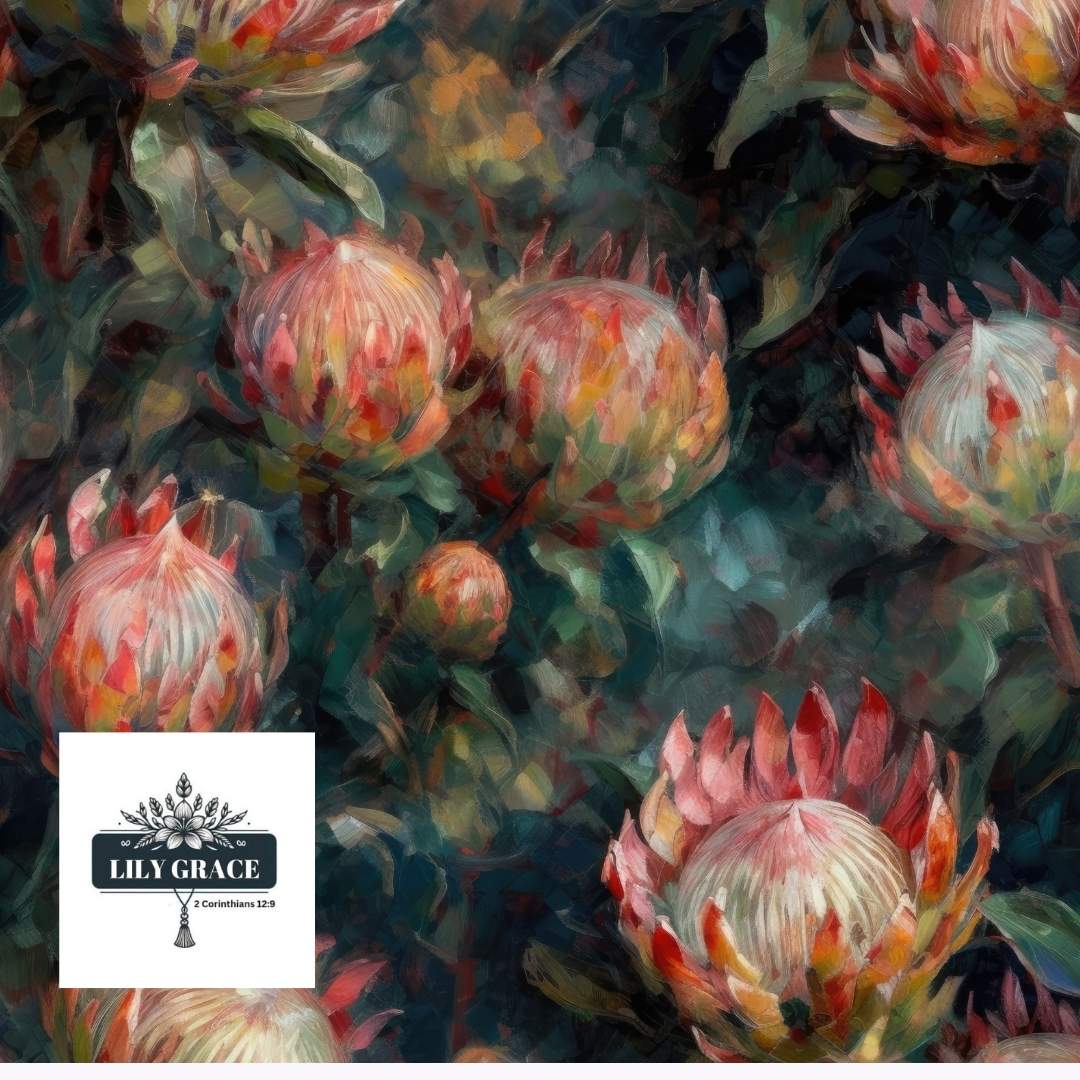 Wallpaper with Proteas – A Bold Take on Floral Wallpaper
