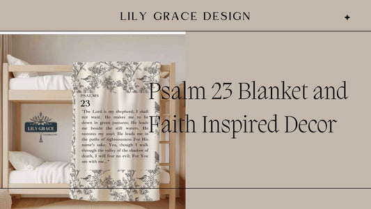 Psalm 23 fleece blanket Christian art gift South Africa