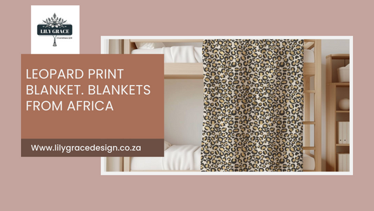 Leopard Print Blanket. Blankets from Africa